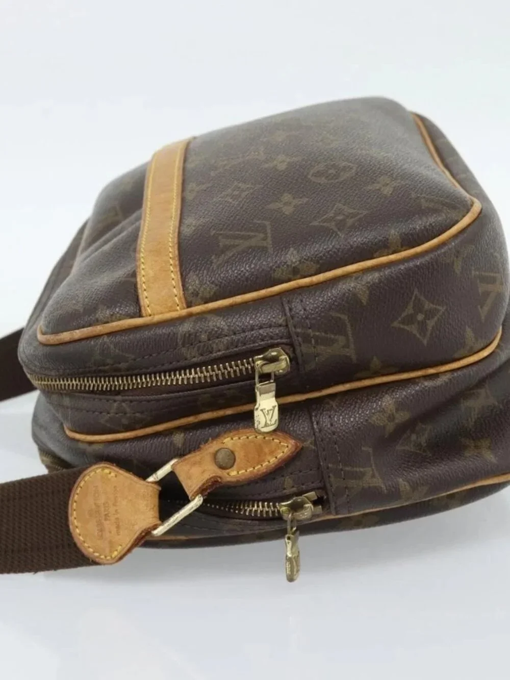 LOUIS VUITTON Monogram Reporter PM Shoulder Bag M45254 LV Auth BA13482